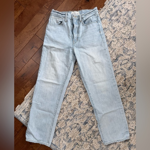 SLVRLAKE Denim - SLVRLAKE High Rise Straight Leg Jeans Light Wash Size 26